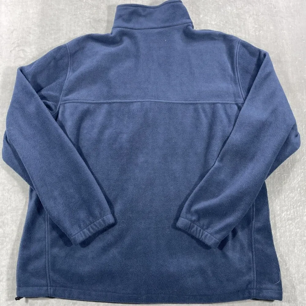 Columbia‎ Men's XXL Blue Green Full Zip Fleece Jacket